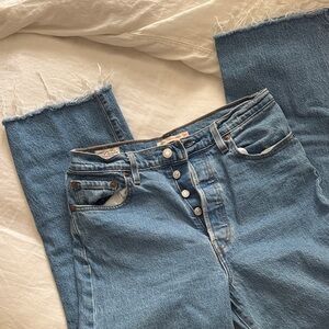 Levi's Light Blue Ankle Jeans